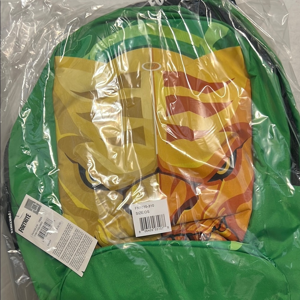 Vibrant Green and Yellow Graphic Backpack